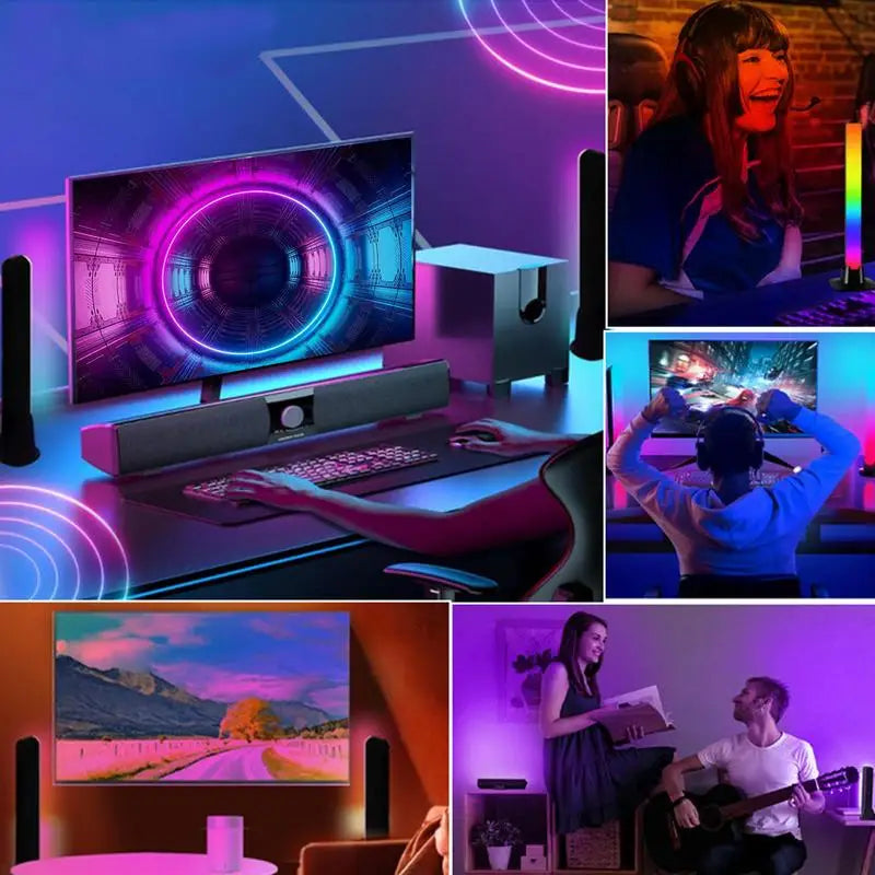 LED Ambient Light Bar – Voice-Controlled Desk Lamp for PC & Entertainment