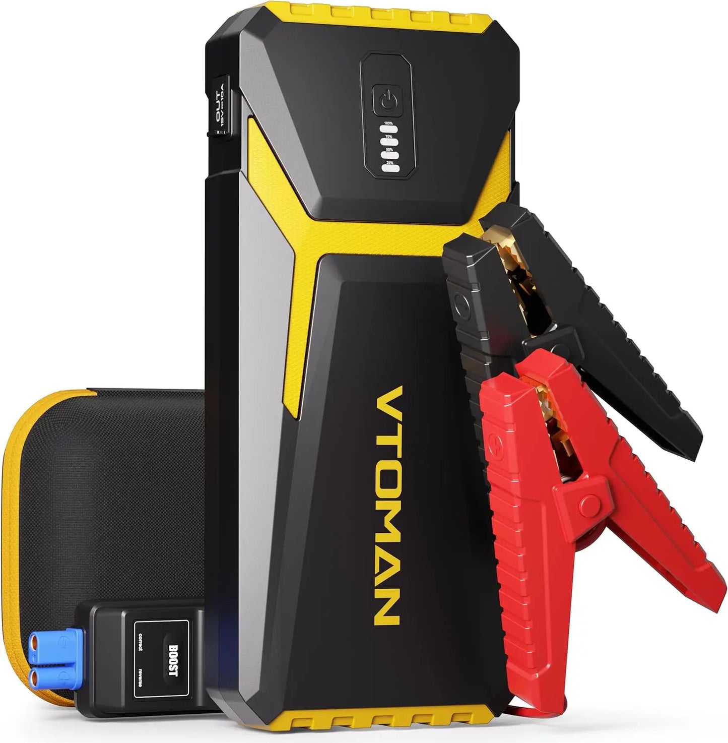 Power Bank 20000mAh Jump Starter, 4500A Portable Car Booster, Emergency Charger