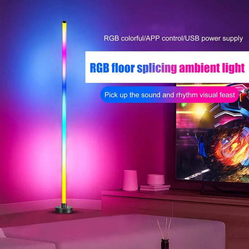 RGB Floor Lamp with Music Sync – 10W LED, App & Remote Control
