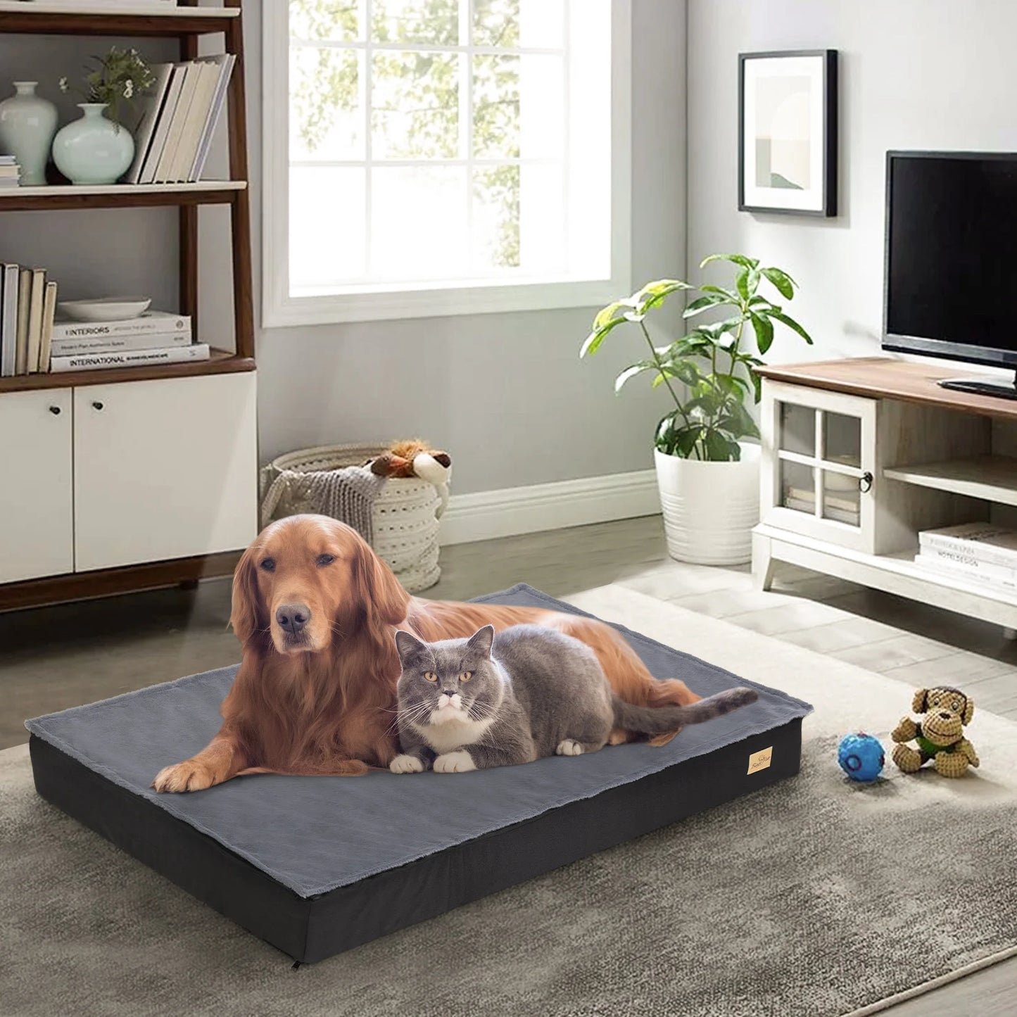 Orthopedic Dog Beds for Medium & Large Dogs - Machine Washable