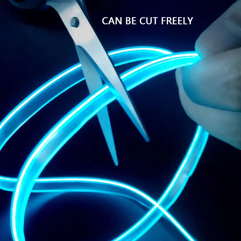 Car LED Strip Lights - RGB 5 in 1 Ambient Interior Kit with Music Sync