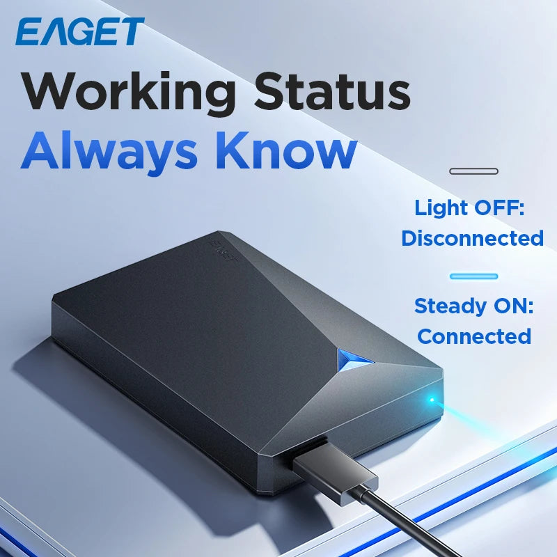 Portable External Hard Drive - 1TB/5TB, 2.5", 5Gbps, Compatible with PC, Mac, Desktop, MacBook