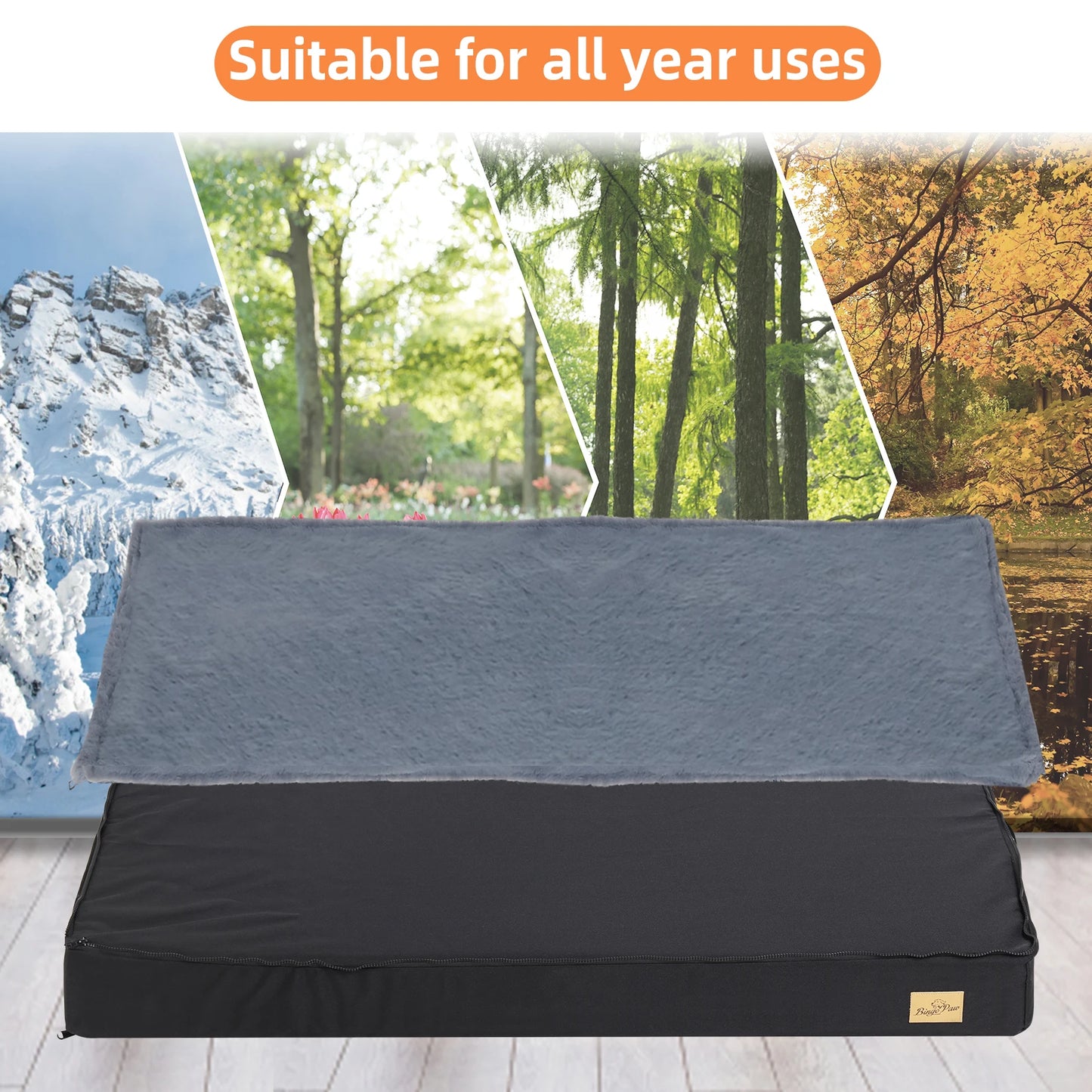 Orthopedic Dog Beds for Medium & Large Dogs - Machine Washable