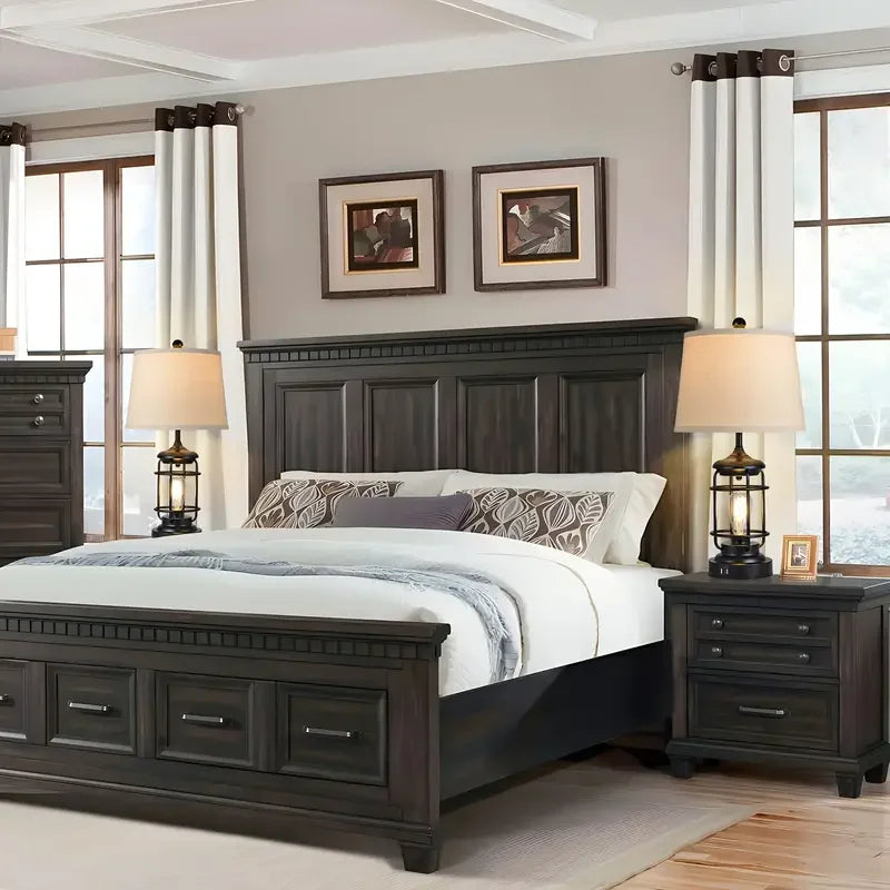 Farmhouse Table Lamps - Set of 2, Touch Dimmable with Bulbs