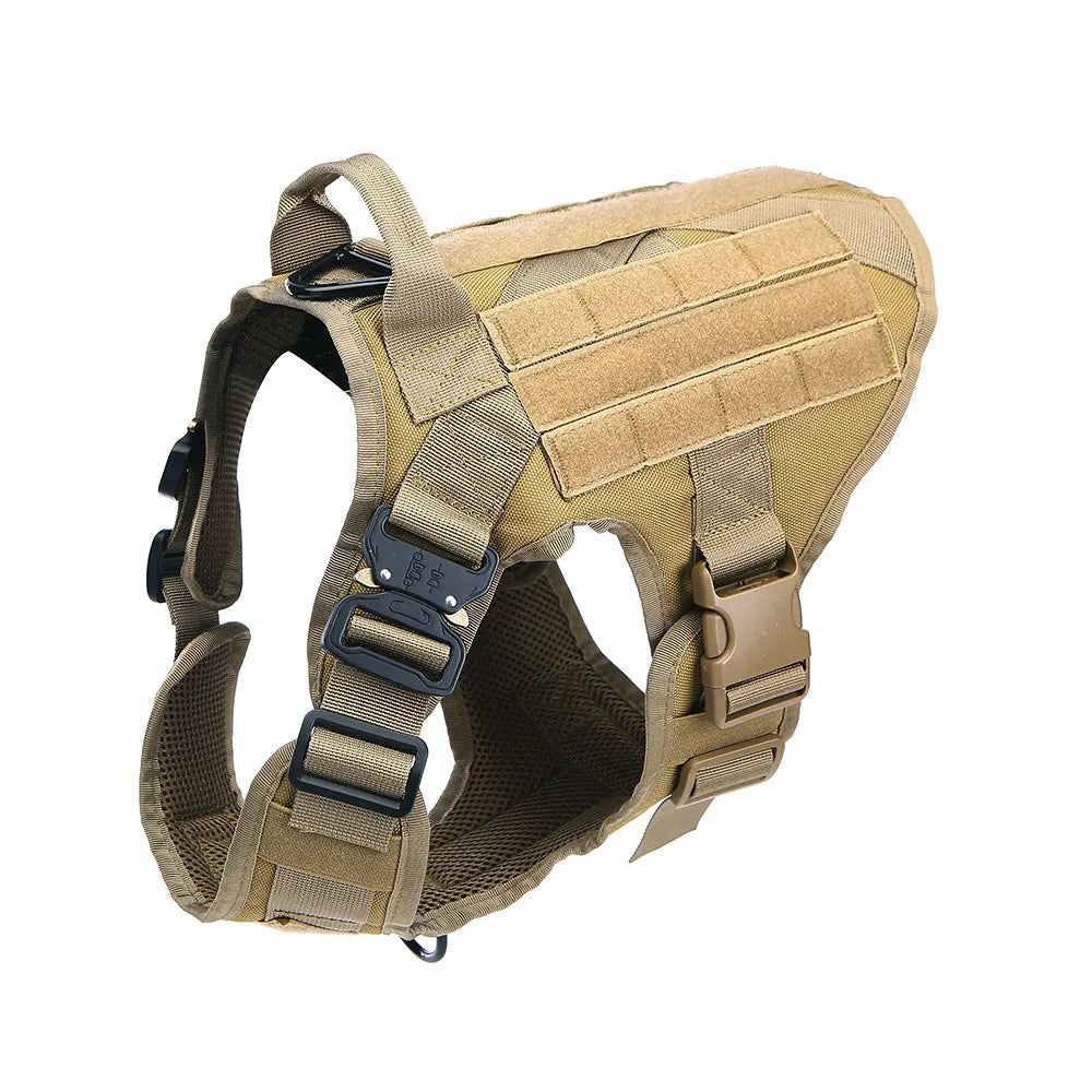 Tactical Dog Harness Military Pet Training Vest Dog Harness and Leash Set for Medium Large Dogs