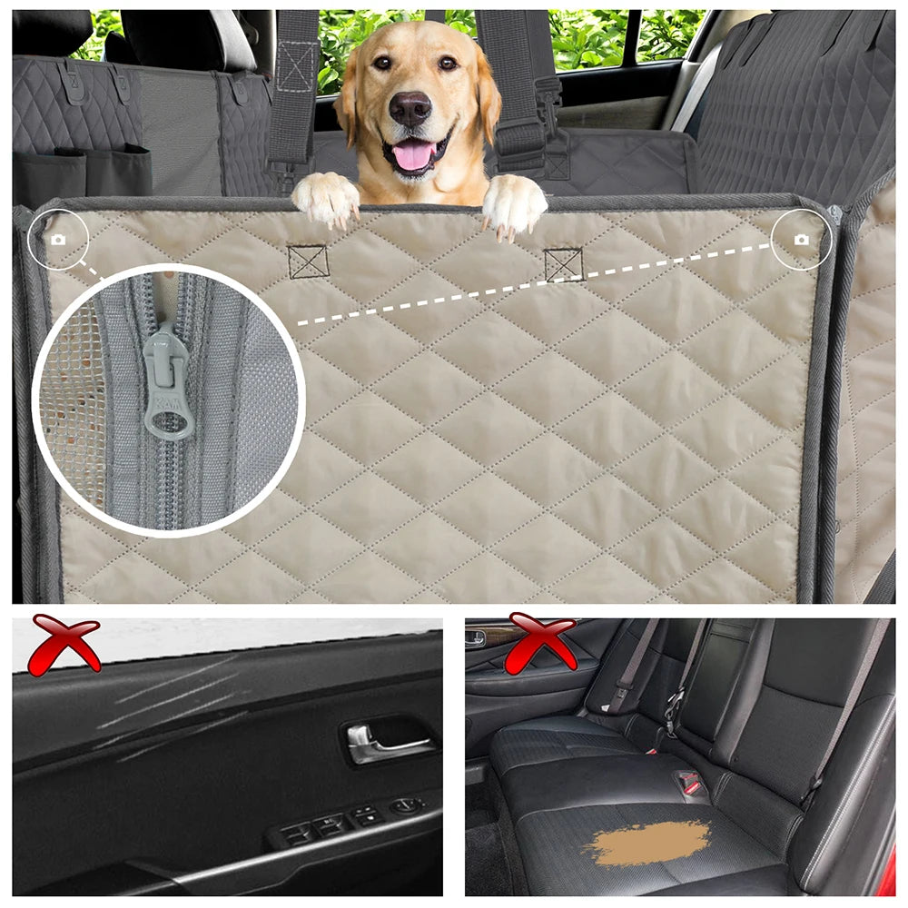 PETRAVEL Dog Car Seat Cover Waterproof Carrier Hammock