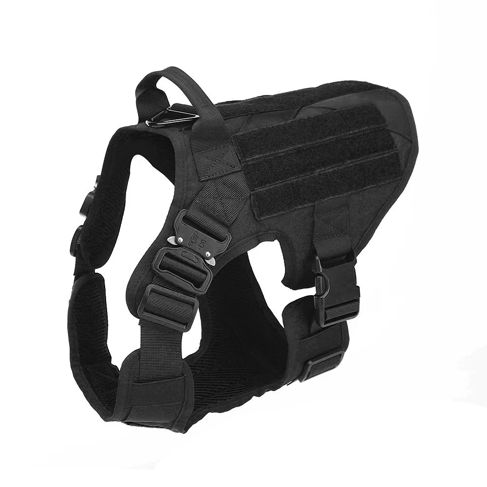 Tactical Dog Harness Military Pet Training Vest Dog Harness and Leash Set for Medium Large Dogs