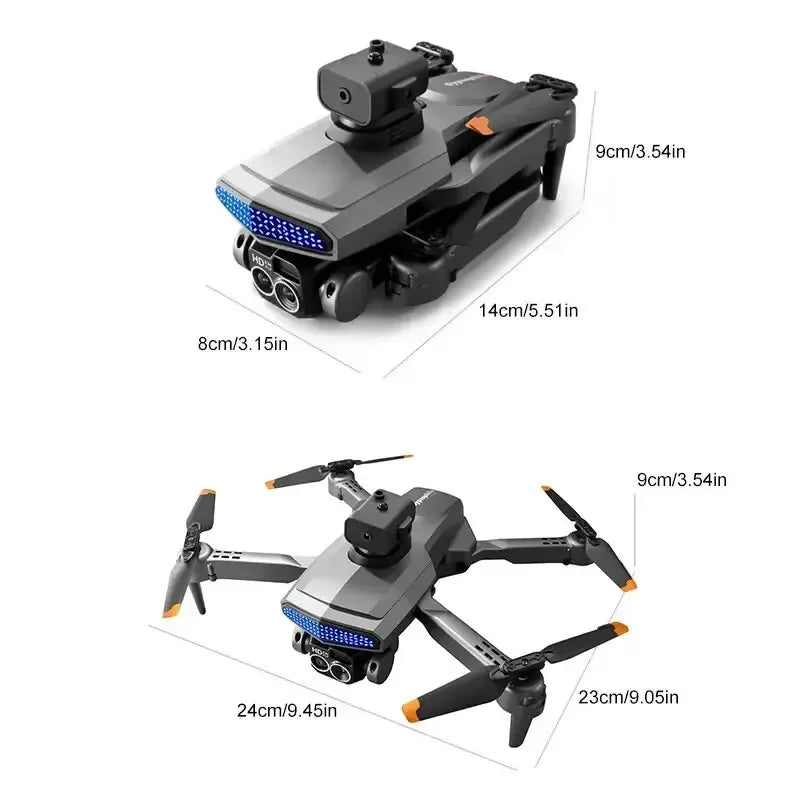 8K HD Dual Camera Foldable RC Drone with Obstacle Avoidance & WIFI FPV