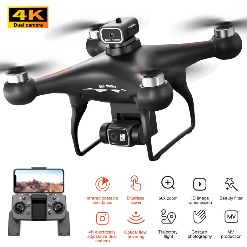 S116 MAX Drone: 5G HD Dual ESC Camera, Optical Flow, 360° Obstacle Avoidance