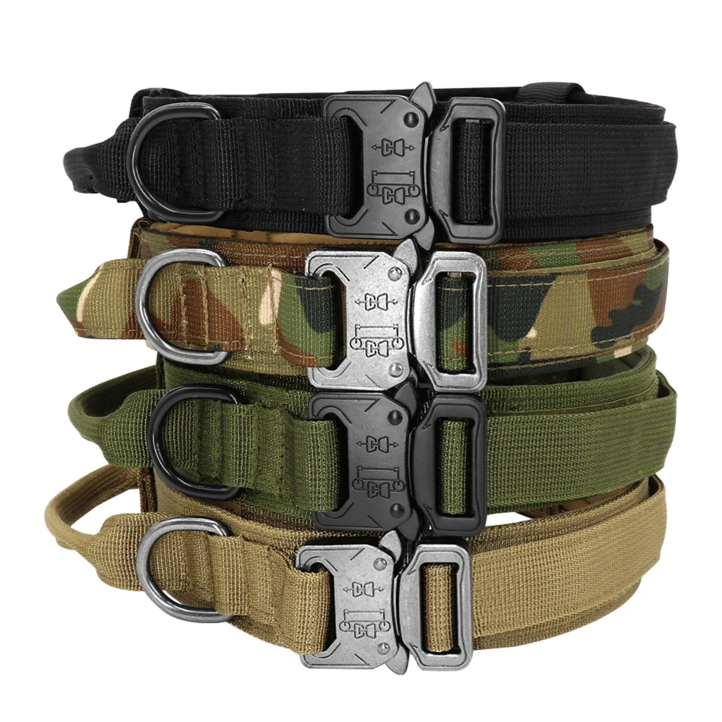 "Strong Dog Military Tactical Collar & Bungee Leash for Large Dogs