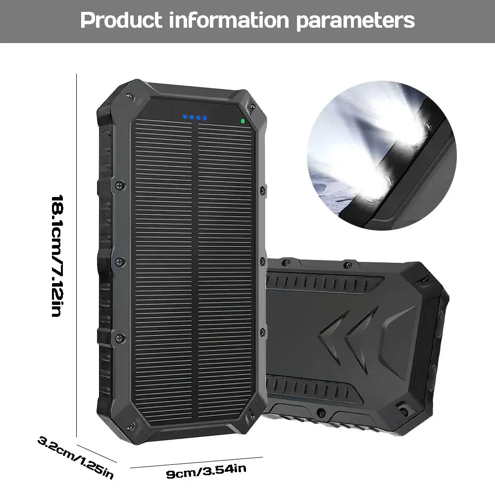 Portable Solar Power Bank 20000mAh