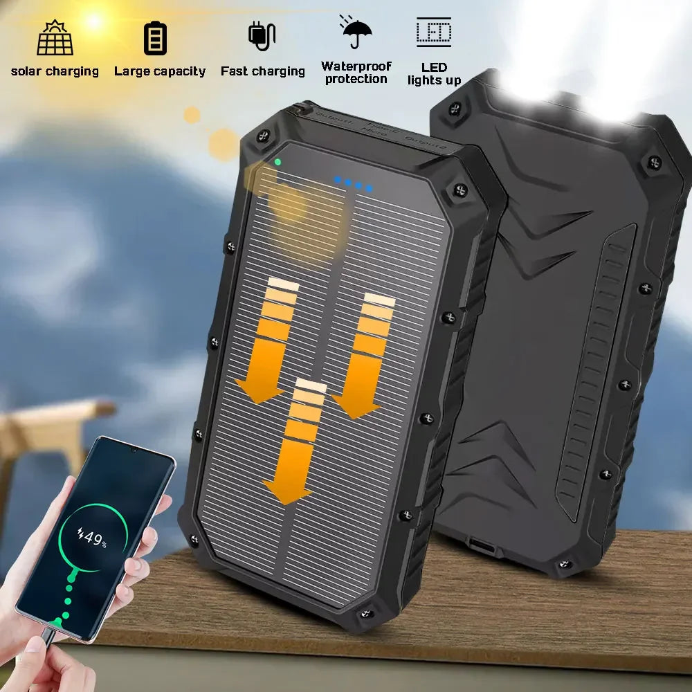 Portable Solar Power Bank 20000mAh