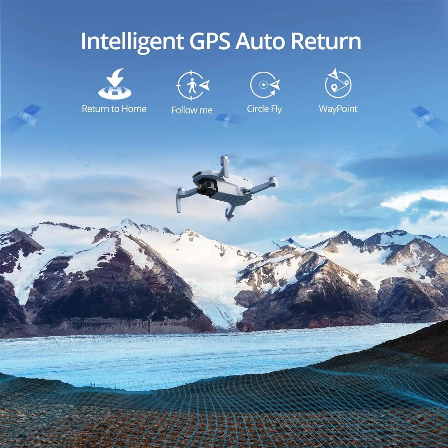 Potensic C0 4K GPS Drone with Single Axis Gimbal, Max 4-KM, Under 249g – ATOM SE for Adults & Beginners