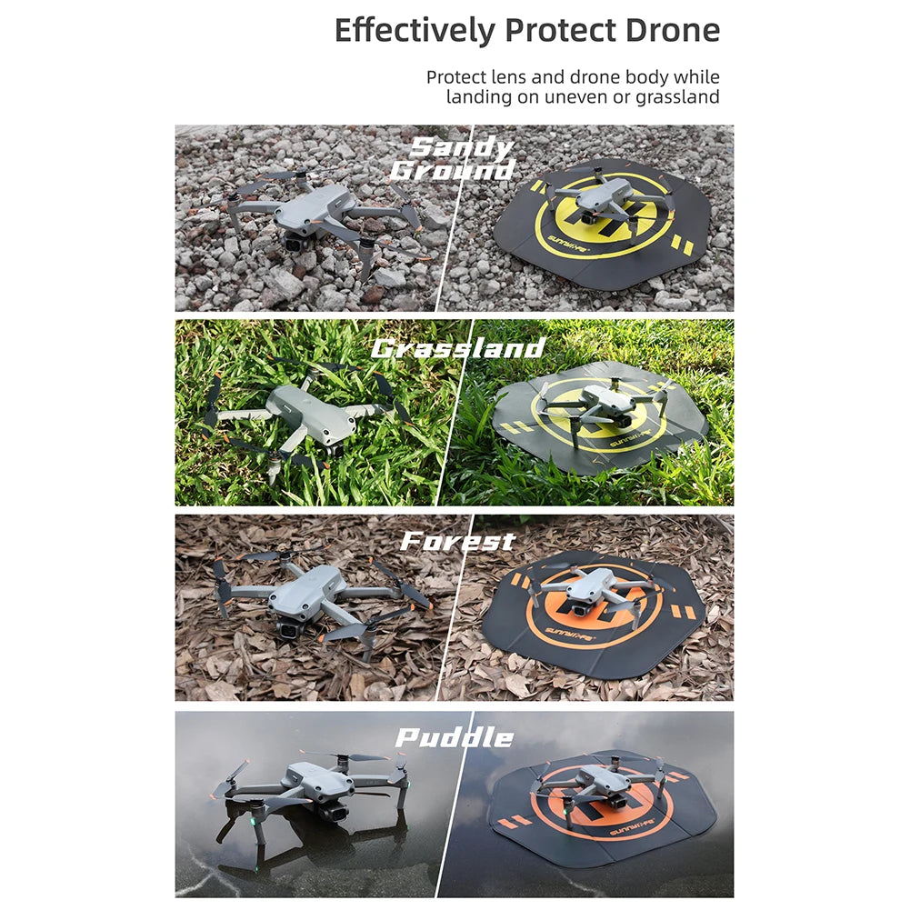 55cm Foldable Drone Landing Pad: Double-Sided for DJI Mavic, Air, Phantom