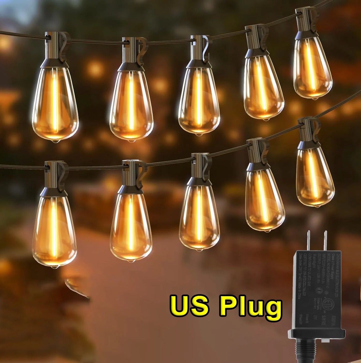 Patio Fairy Garden String Lights, 28FT ST38, 10+1 LEDs, 1/2/3PCS