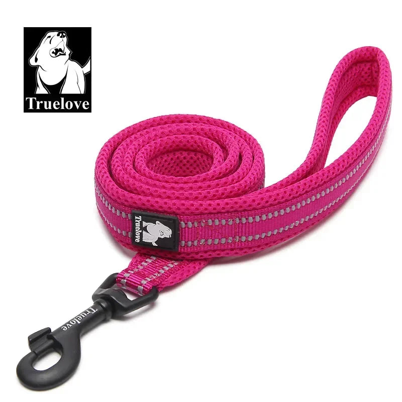 Truelove Reflective Soft Pet Leash, Padded Nylon Mesh, 200cm – 11 Colors, for Dogs & Cats, TLL2112