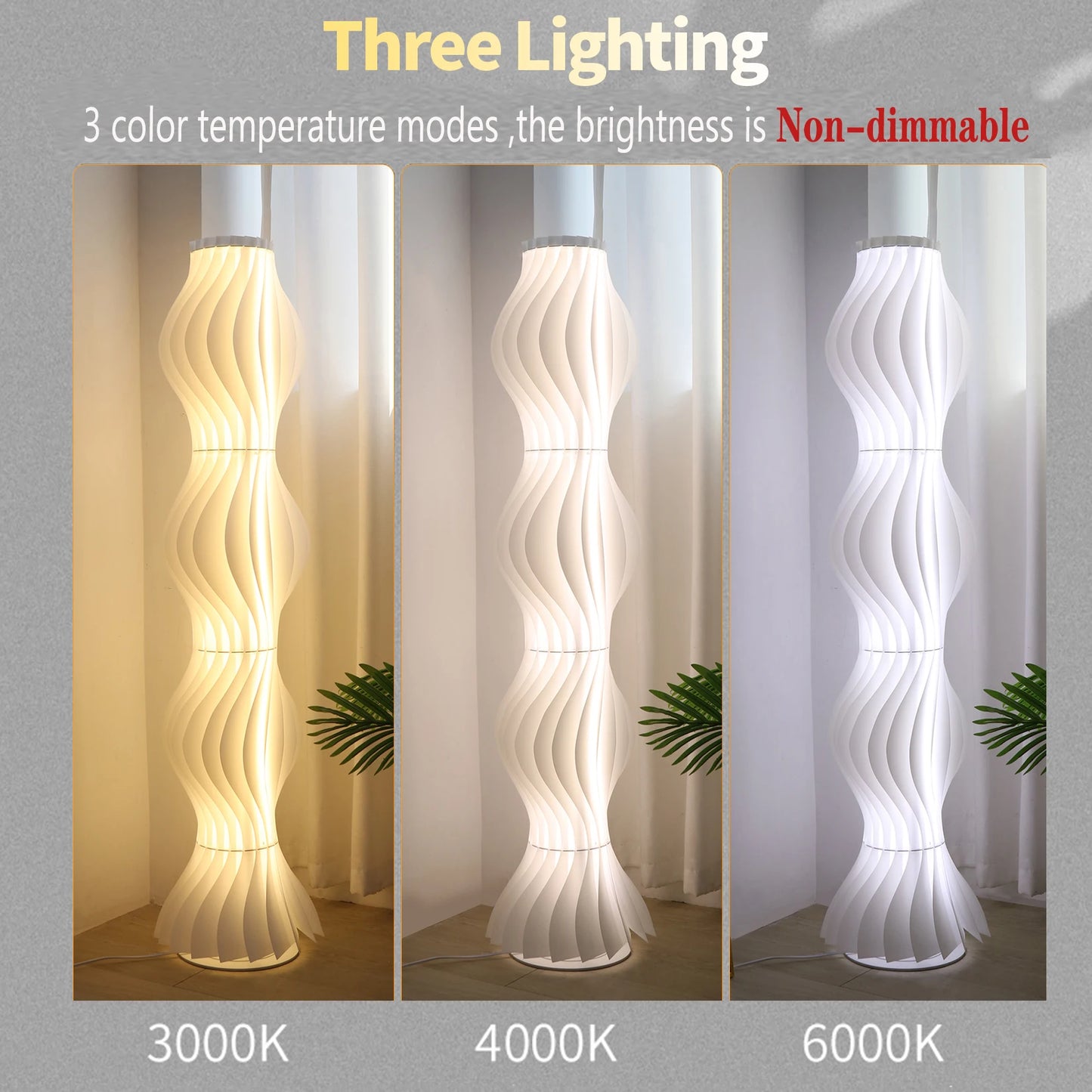 LUVODI LED Dimmable Floor Lamp - Decorative Corner Lighting