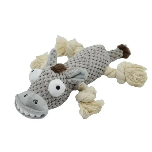 Plush Squeaky Dog Chew Toys – Crinkle, Rope & Stuffed Animal