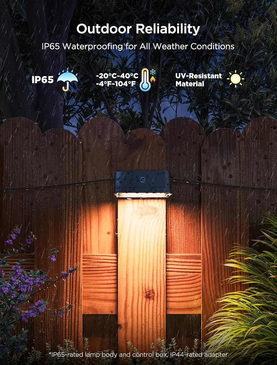 Govee Smart Outdoor Deck Lights, WiFi, Alexa & Google Compatible, App Control, IP65 Waterproof