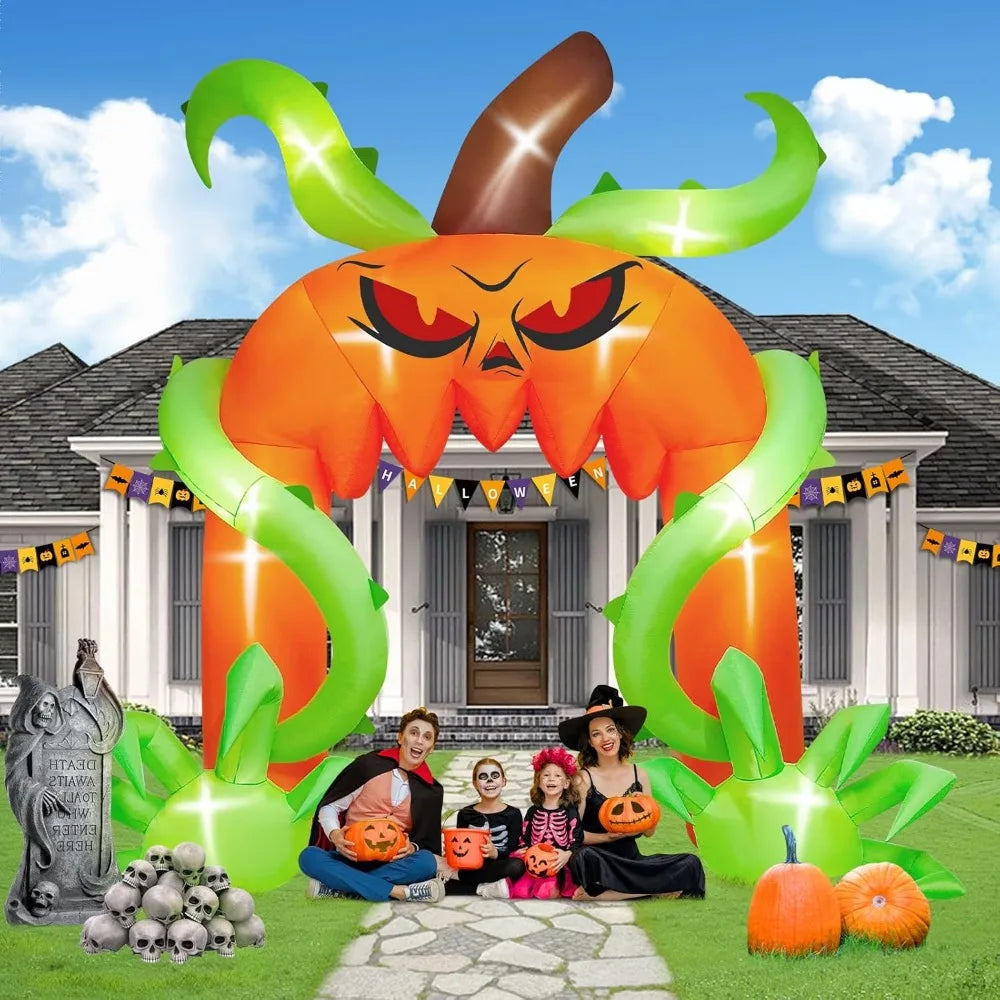 12FT Archway Inflatable Pumpkin