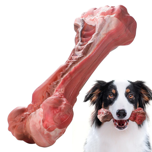 MASBRILL Indestructible Bone-Shaped Dog Toy - Teeth Cleaning for Aggressive Chewers (Large Dogs)