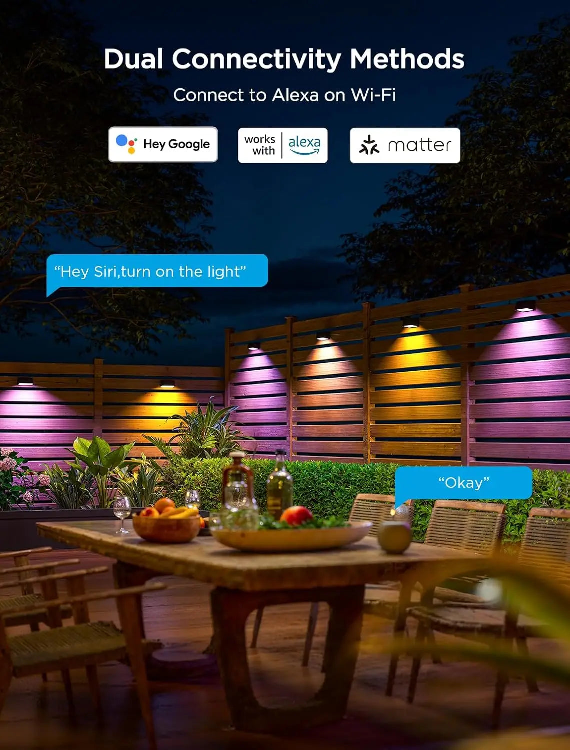 Govee Smart Outdoor Deck Lights, WiFi, Alexa & Google Compatible, App Control, IP65 Waterproof