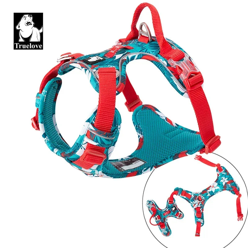 Truelove Explosion-Proof Camouflage Dog Harness – Reflective, Adjustable