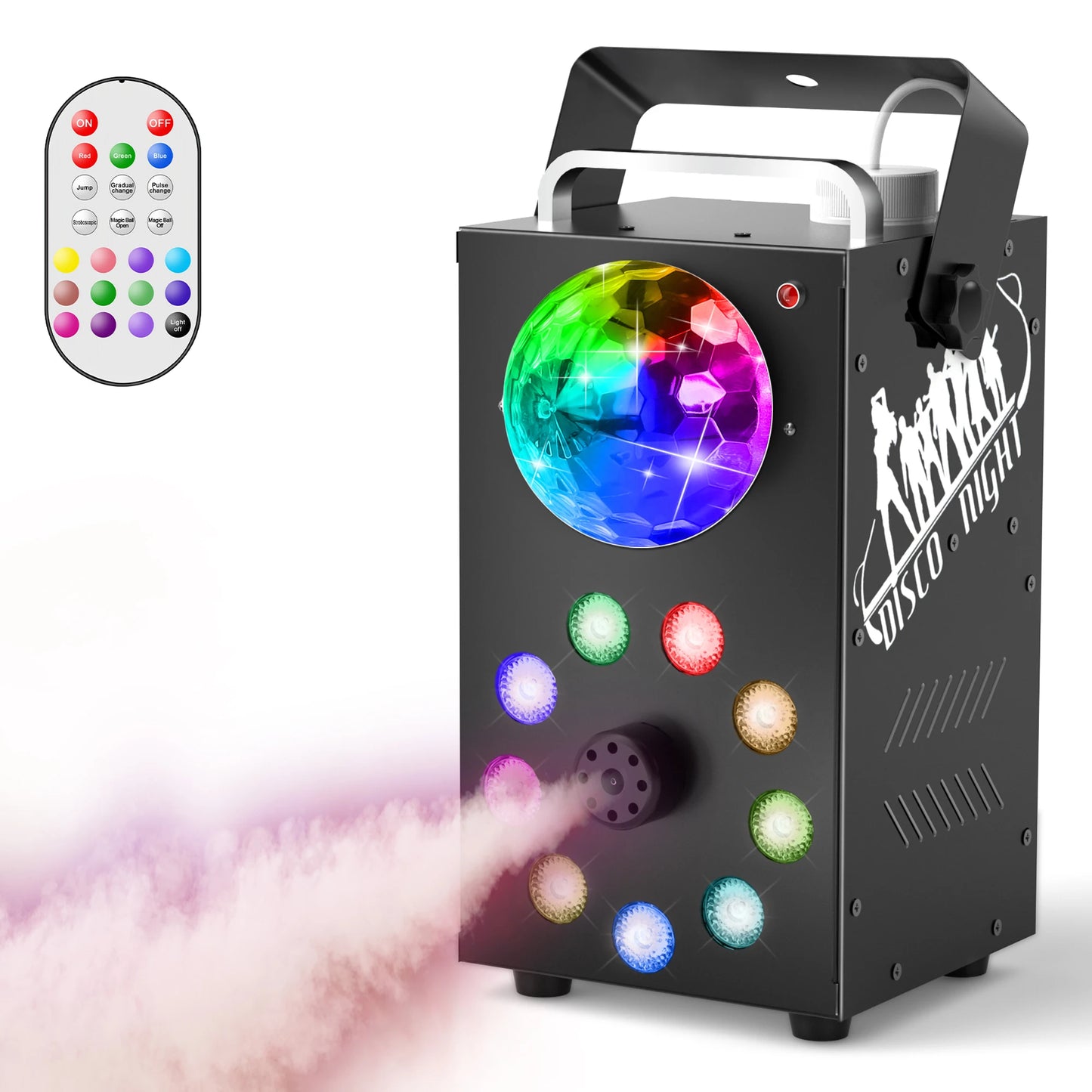 700W Fogger Smoke Machine with Wireless Remote Control, 3-in-1 LED RGB