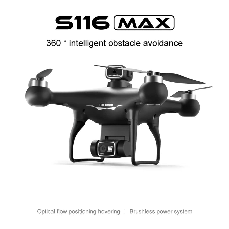 S116 MAX Drone: 5G HD Dual ESC Camera, Optical Flow, 360° Obstacle Avoidance