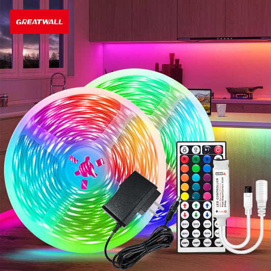 GREATWALL IR44K 5050 LED strip 32.8f/16.4 feet Halloween Christmas decoration DC LED neon light