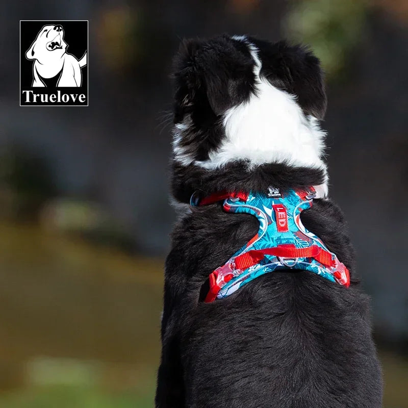 Truelove Explosion-Proof Camouflage Dog Harness – Reflective, Adjustable