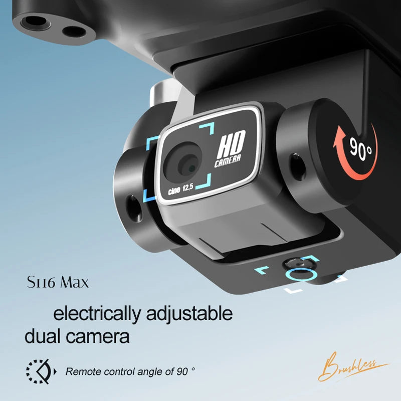 S116 MAX Drone: 5G HD Dual ESC Camera, Optical Flow, 360° Obstacle Avoidance