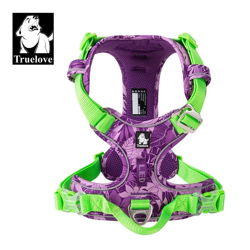 Truelove Explosion-Proof Camouflage Dog Harness – Reflective, Adjustable