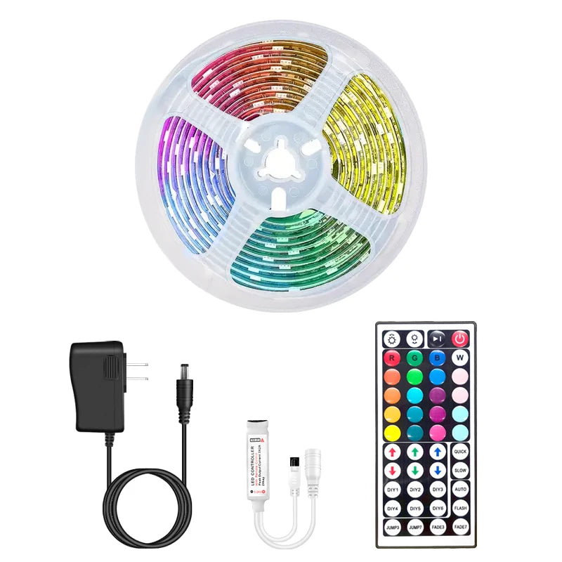 LED Strip with Remote, Color-Changing RGB Tape Lights for TV Backlight