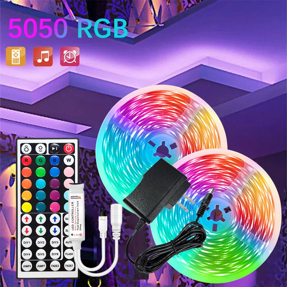 GREATWALL IR44K 5050 LED strip 32.8f/16.4 feet Halloween Christmas decoration DC LED neon light